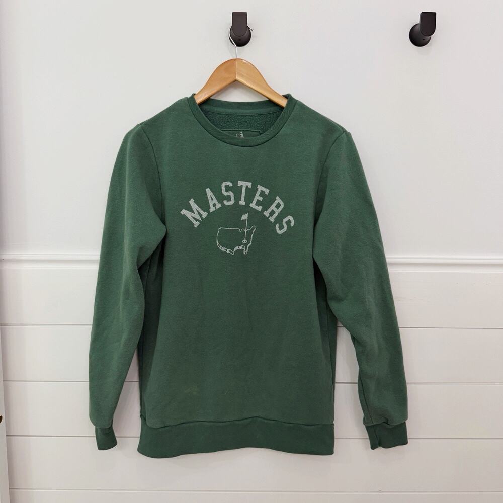 Unisex Masters Green Crewneck Sweatshirt Size XS *read